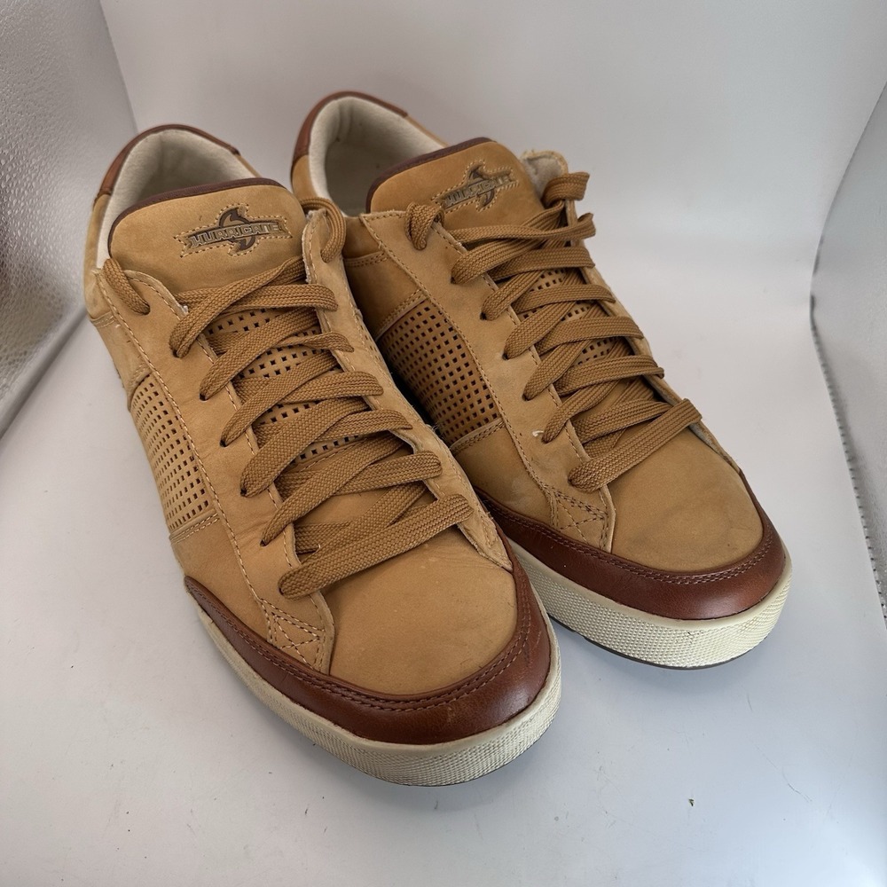 310 Motoring Men's Shoes Size 12 EU 46 Hurricane 31501 Wheat Brown Leather Suede - Picture 2 of 16